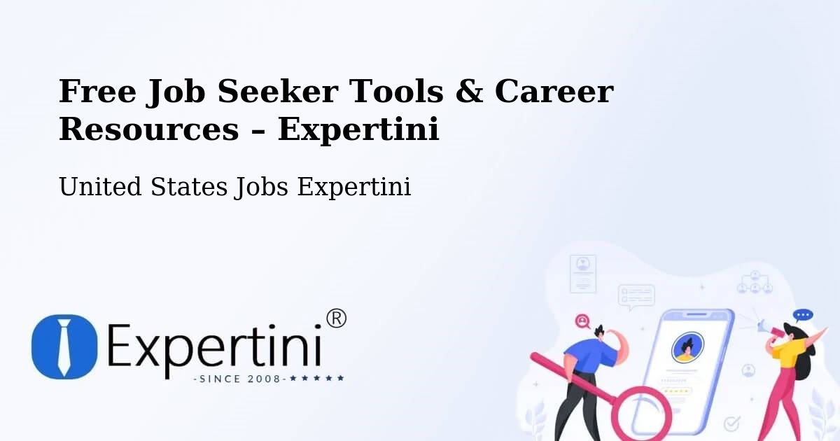 Free Job Seeker Tools & Career Resources – Hudson County - Hudson County, United States Jobs Expertini